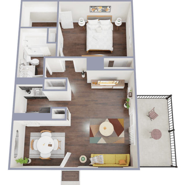 1 Bed / 1 Bath